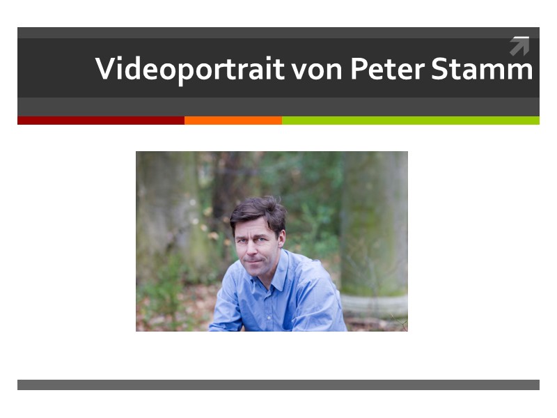 Videoportrait von Peter Stamm